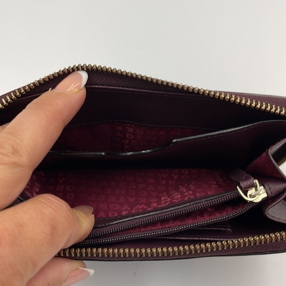 Kate Spade Leather Wristlet Burgundy - Picture 7 of 10
